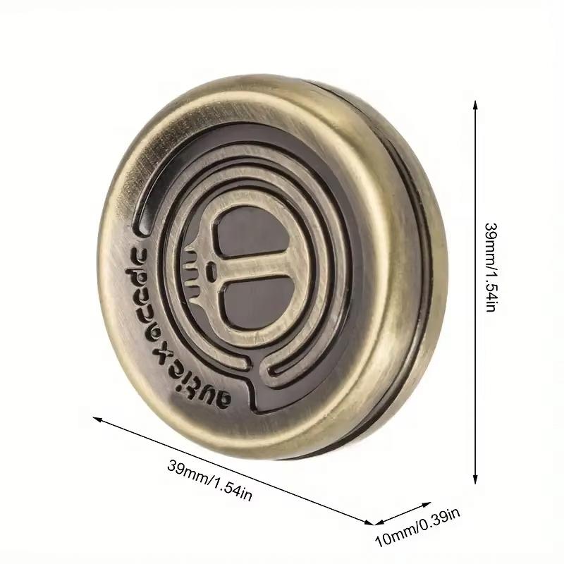 Metal Devil Milk Cap Fidget Anti Stress Toys Magnetic Haptic Coins Adult EDC Relieve Stress Sensory Toys Finger Spinner Gifts