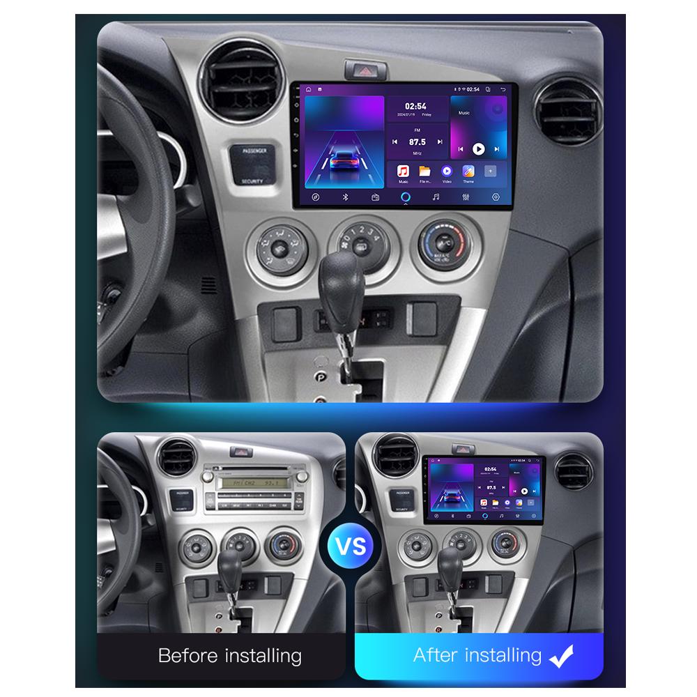 Android Car-Play Car Radio For Toyota Matrix 2 E140 2008 - 2014 Multimedia Player Head Unit Stereo GPS Navigation BT WIFI,2+64GB