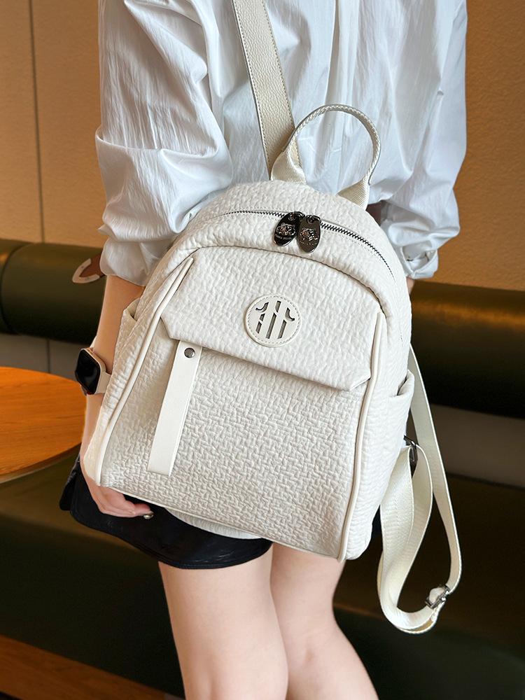 

Женский клетчатый модный рюкзак 2025 - Большая вместимость, повседневная сумка-тоут и на плечо бежевый