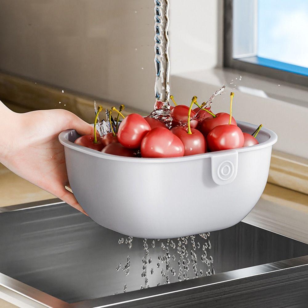 Drainable Snack Storage Box Thickened Dried Fruit Box Multifunctional Fruit Plate  Kitchen
