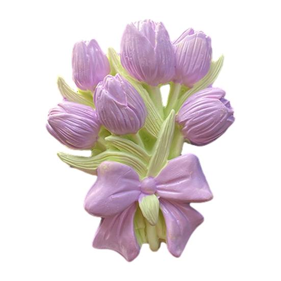 Decorative Floral Air Vent Clip Cute Tulip/Butterfly Car Air Conditioner Outlet Clip Charm for Auto Interior Accessories