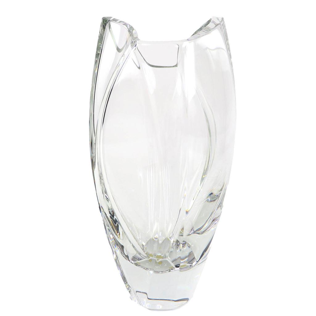 Excellent Baccarat Vase Giverny Base Clear Crystal Women Used