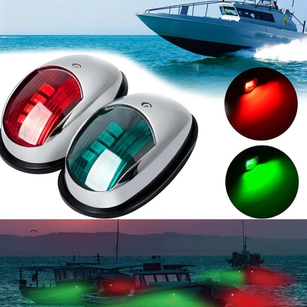 LED Marine Sounding Light LED Navigation Light Red and Green Warning Lamp  Fishing Boat