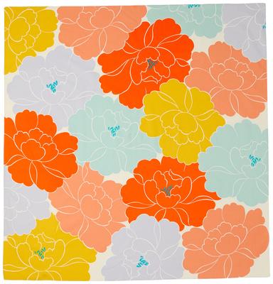 Musubi Furoshiki Himemusubi by Adeline Peony and Organic Cotton 100, Klam, Orange, 100cm,