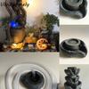 Layered Water Flow Simulation Stone Mill Fountain Circulating Waterfall Resin Waterfall Fountain Decor with 60cm Pipe