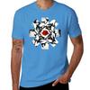 Red Rose On Center T-Shirt Tops Aesthetic Clothing Big and Tall T Shirts for Men
