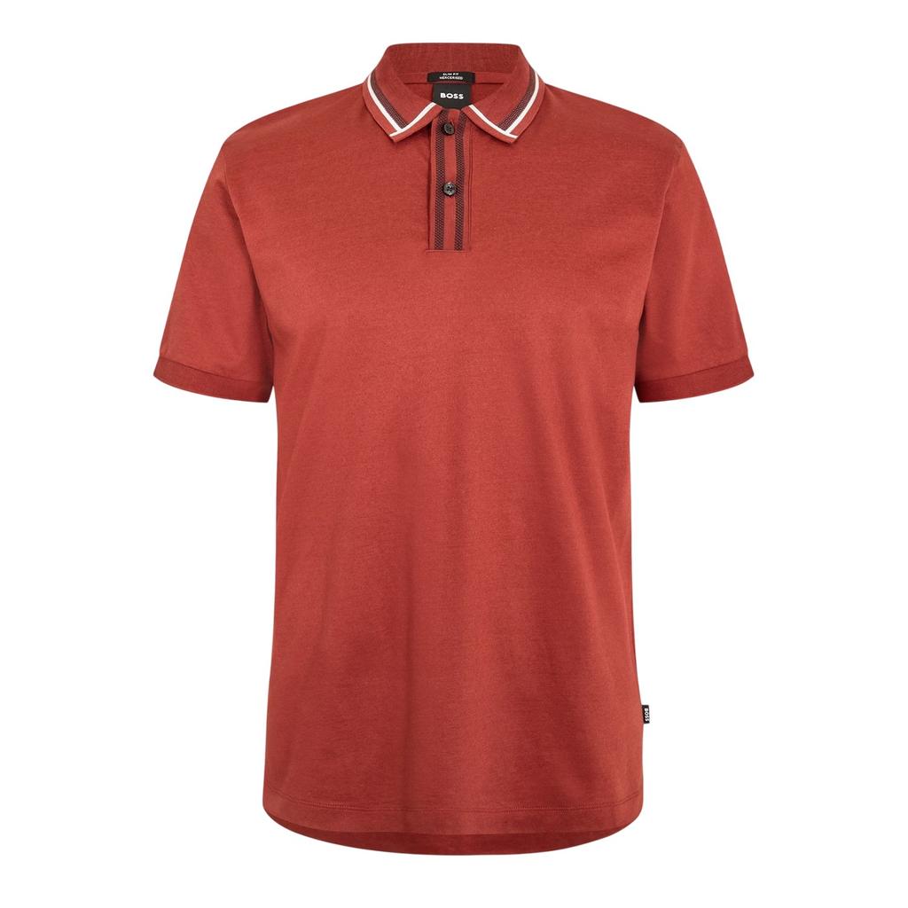 Boss Mens Contrast Detail Short-Sleeved Polo Shirt