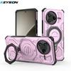 KEYSION Shockproof Magnetic Case for POCO F7 Pro 5G Upright Live Metal Ring Stand Phone Back Cover for Xiaomi POCO F7 Ultra 5G