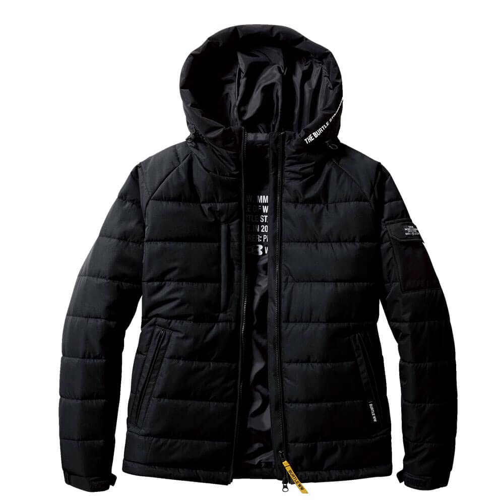 BURTLE Cold Weather Hoodie Jacket Lightweight Cold Size 35 Black 5030, Weather, M,