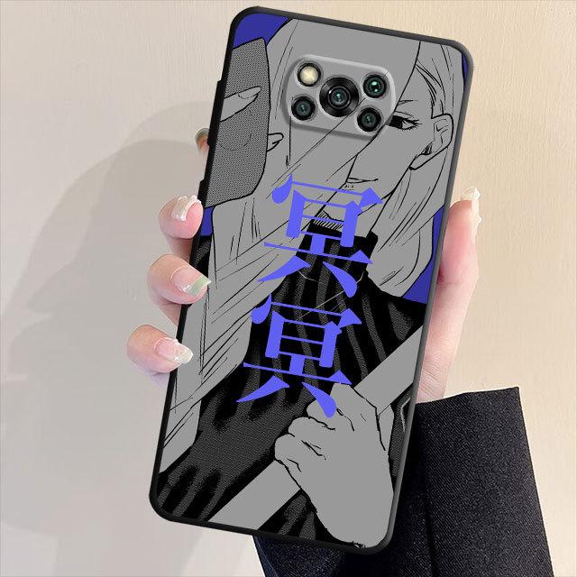 Silikon Handyhülle für Samsung Galaxy S23 S22 S20 S21 Note 20 Ultra 10 Plus 8 9 Niedliche Cartoon Jujutsu Kaisen Hüllen Taschenhülle
