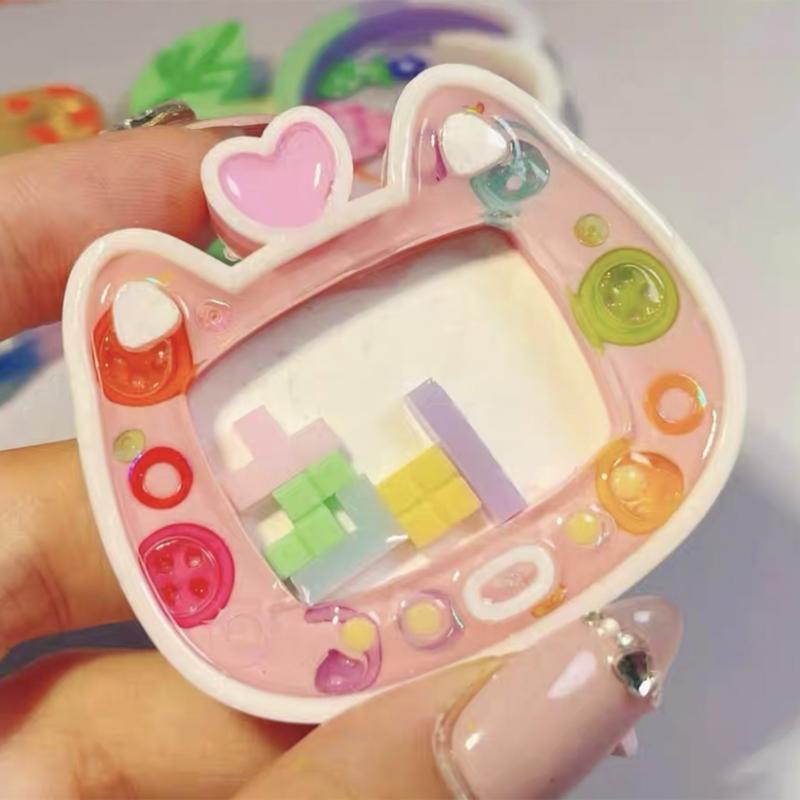 Quicksand Resin Casting Molds,Resin Art Shaker Mold,Crystal Silicone Hollow Mold Epoxy Pendant Mold Cute Keychain Mold