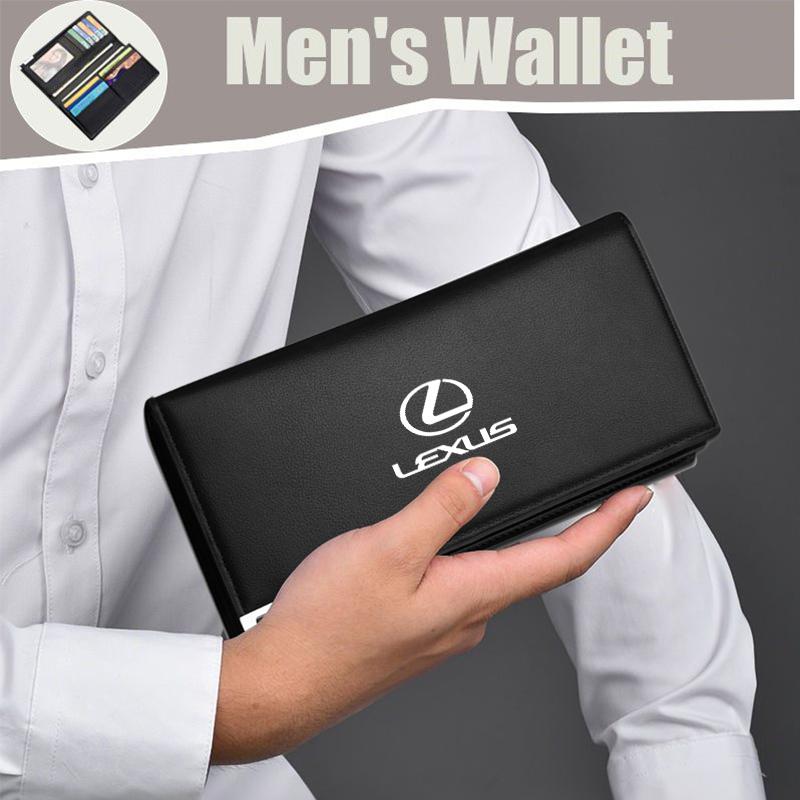Car Long Men's Wallet Multi-card Organizer Business Wallet For Lexus CT ES GS IS250 CT200h IS300h ES300h RX400h NX300h IS200 NX