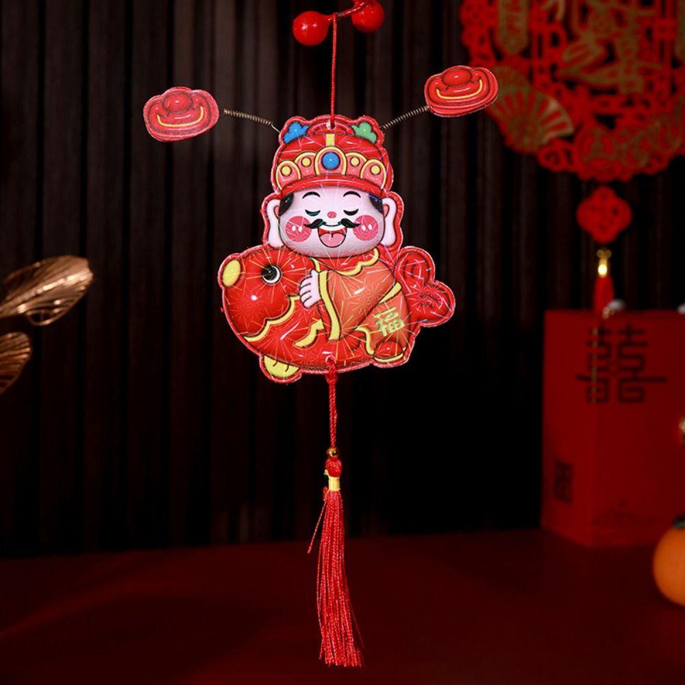 Cartoon Shaking Head God Pendant 3D Spring Festival Magnet  Refrigerator