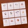4Pcs/set Page Flipping Design 2025 Calendar Cute Desktop Calendar Ornament Mini Calendar  Students