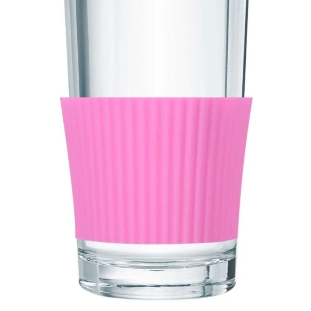 Vertical Stripes Silicone Cup Sleeve Non-slip Heat Insulation Cup Cover Thickened Anti -scald Mug Sleeve Glass