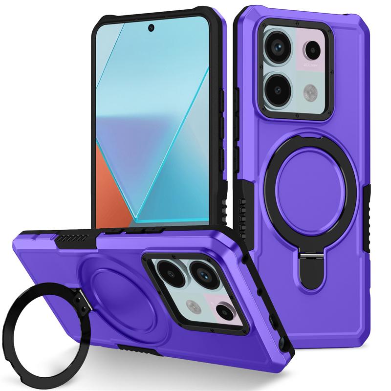 Military Grade Armor Case for Xiaomi Redmi Note 13 Pro 5G Redmi 13C 12C Note 12S 11 10 Pro 10S Cover Stand Holder Shockproof Full Cover