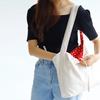 Plain Easy Reversible Shoulder Bag - Floral Red
