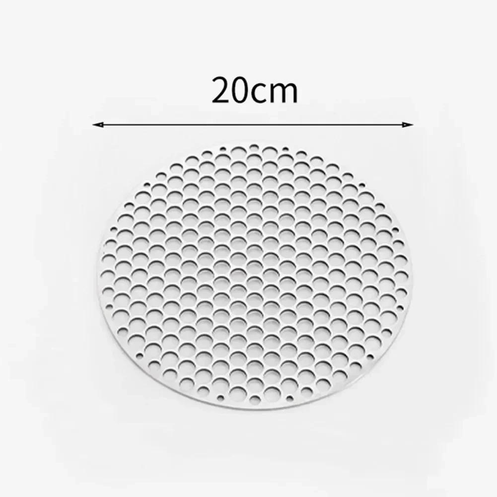 

Stainless Steel Barbecue Net Round Metal BBQ Mesh Grate Grid Camping Picnic Food Rack BBQ Grill Kitchen Tool Accessories 18-30cm