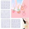 Earrings Silicone Molds Crafting Tools Silicone Pendant Moulds Keychain Mold Perfect Gift for Jewelry Making Enthusiasts