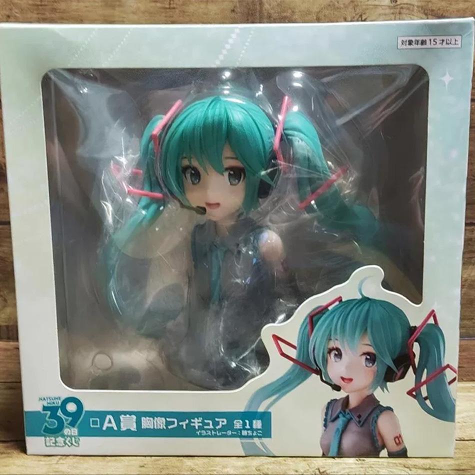 Original Genuine Hatsune Bust Figurine Hatsune Miku Merchandise Gashapon Doll Desktop Display Car Accessory Gift For Girlfriend
