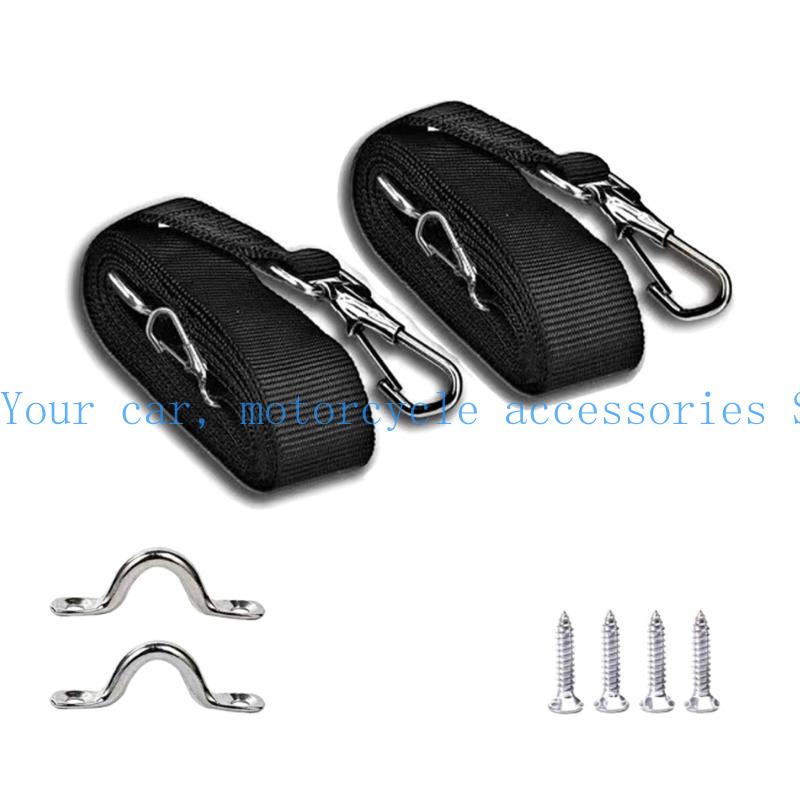Bimini Boat Top Awning Straps Marine Webbing Straps Adjustable with Loops Stainless Steel Snap Hooks Corrosion Resistant 3