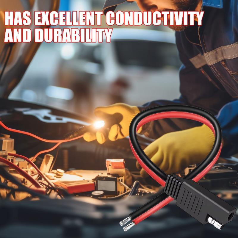 1/2/3pcs Car Extension Cable Solar Panel Cable Wire SAE Connector Extension Cable SAE Quick Connector Disconnect Plug SAE Power