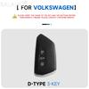 Leather Car Key Case Cover Shell Holder Fob For VW Volkswagen Golf 8 MK8 GTI GTD R ID3 ID4 2020 Keychain Protection Accessories