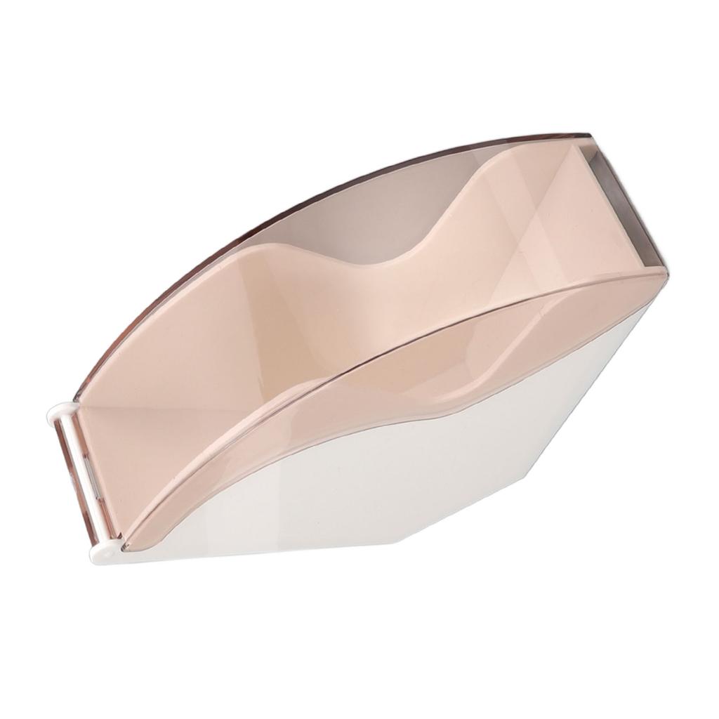 Coffee Filter Paper Storage Box Dustproof Plastic Filter Paper Rack Hand Brewed Coffee Filter Holder with Cover White
