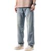 Elastische, locker sitzende Jeans mit geradem Bein für Herren mit weitem Bein, große Freizeithose für Herren, vielseitige und trendige Herrenhose für Frühling/Sommer