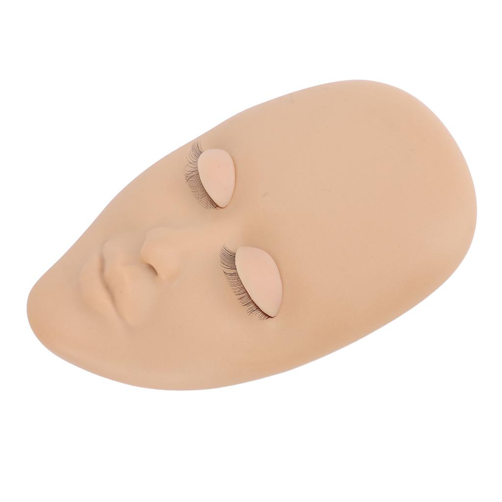 Lash Mannequin Head Silicone Removable Eyelid Multifunctional Eyelash Extension Mannequin Head for Makeup Practice