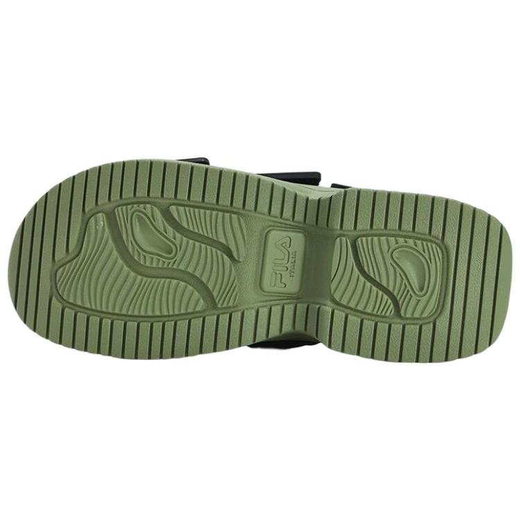 New FILA Puff Sandals 'Black Green' Women's F12W321401FBO