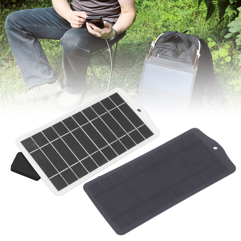 Solar Power Charger 2.5W 5V Monocrystalline Silicon USB Solar Panel Charger for 3.7V to 5V Electroni