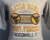 Vintage 80s WVU Mountaineers Gator Bowl T-Shirt (Adult Small)