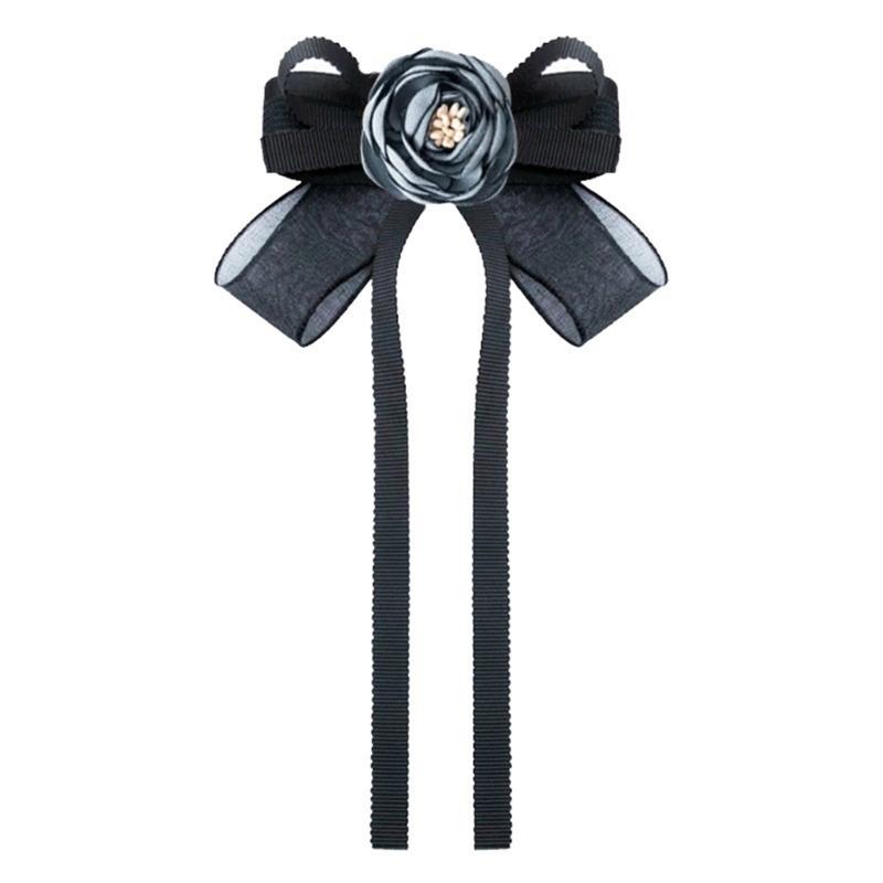 Stylish Collar Pin Brooch with Rose Fashionable and Personalized Accessoies синий