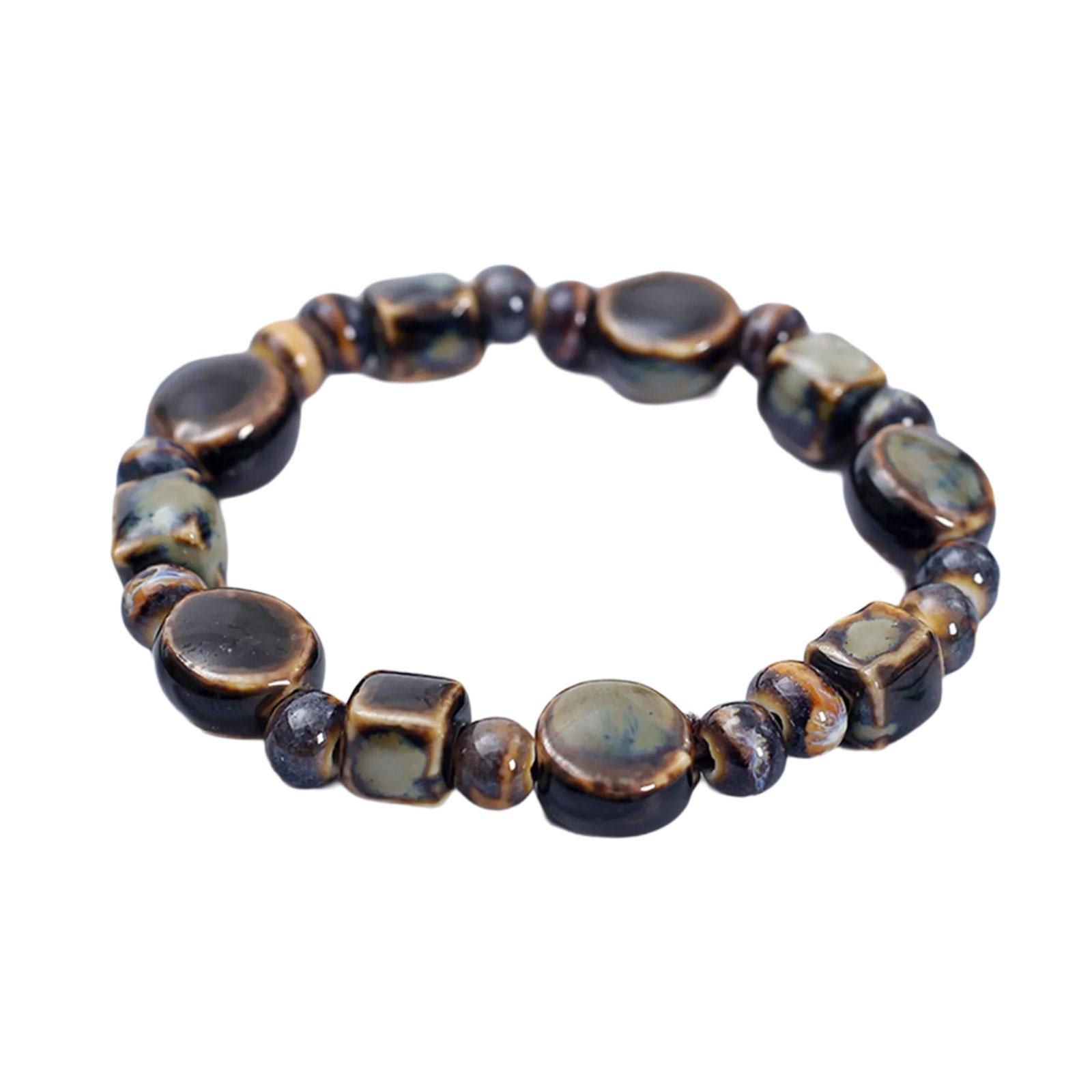 

Барвистий керамічний браслет на зап ястя з намистинами ручної роботи, натхненний котами, з барвистим котом для жінок і підлітків 28