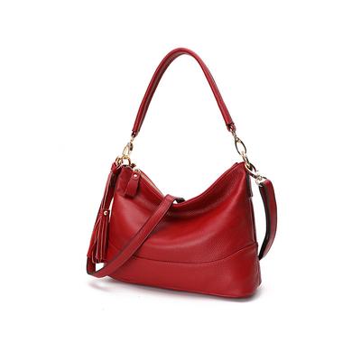Leather Shoulder Women'S Bag First Layer Cowhide Casual Simple Soft Leather Messenger Handbag