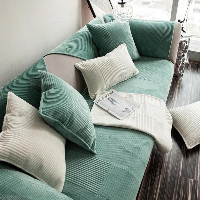 

Модный коврик для сиденья дивана в скандинавском стиле, несколько современных минималистичных противоскользящих диванов, универсальные диванные подушки на четыре сезона 70x70cm