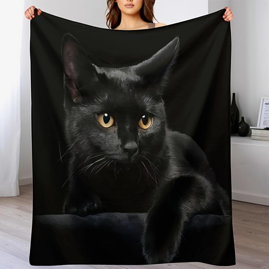 Gothic Blanket, Gift For Ladies And Girls, Spooky Horror Print, Halloween Birthday Christmas Party Gift Home Decor Sofa Throw