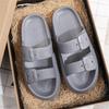 Pantuflas de baño con plataforma gruesa para hombre y mujer, sandalias de interior de EVA con suela suave a la moda