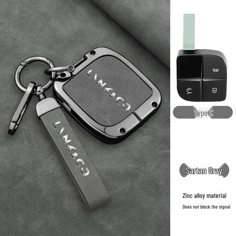 Lynk & Co 03 Schlüsselhülle für Advanced Hatchback mit Herren-Emp-Tasche, Schale und Schnalle
