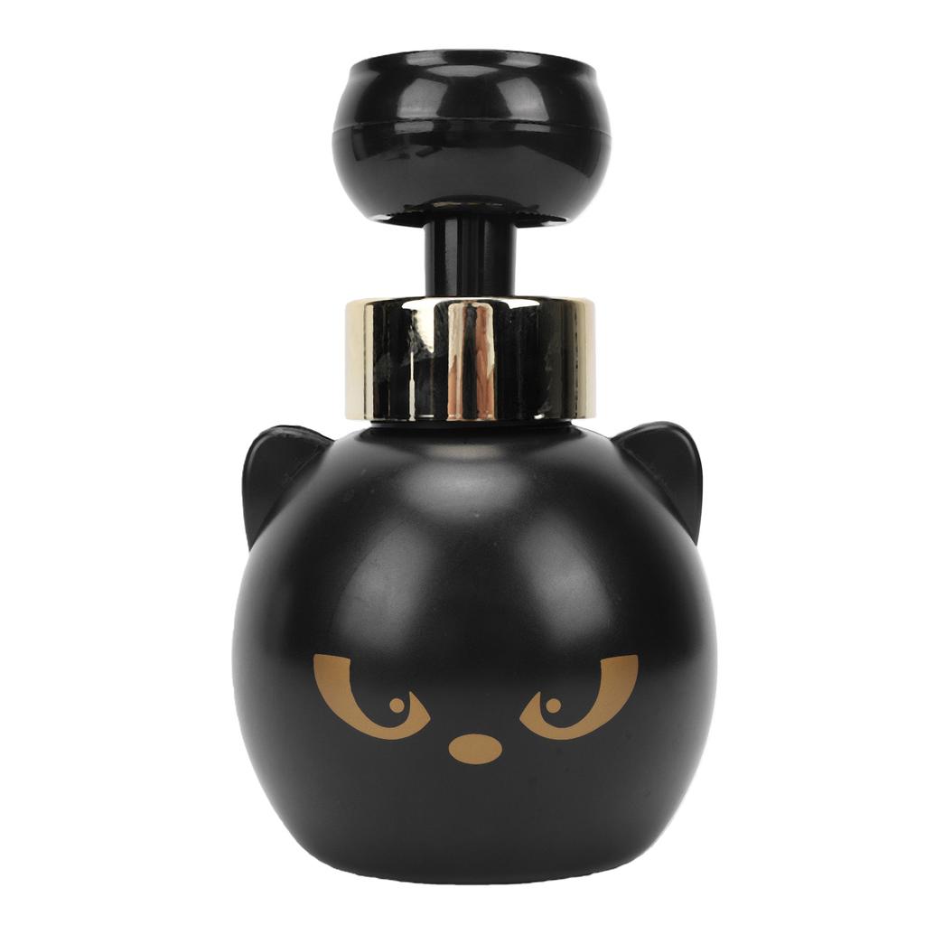 Cute Cat Paw Foam Soap Dispenser Refillable Foaming Pump Bottle Creates Paw Shaped Foam for Bathroom Kitchen Black