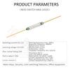 100PCS MKA-14103 Reed Switch 2x14mm 2*14mm Normally Open Magnetic Induction Switch Glass Tube Reed Contact SPST-NO 0.5A 100V