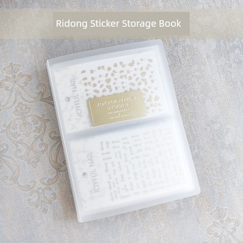 

2023 Новый продукт Книга для хранения наклеек для дизайна ногтей Бумажные стаканчики Альбом Матовые белые наклейки для ногтей Простой инструмент для организации и демонстрации Sticker storage book