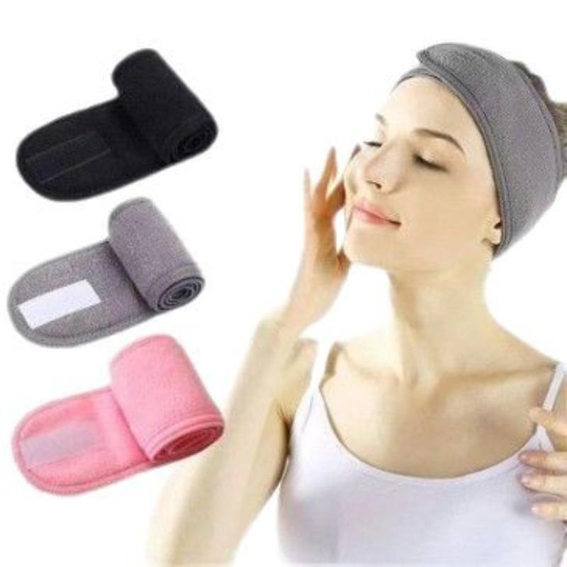 1 pièce enveloppement cosmétique lavage facial ajustable yoga femme serviette faciale bain bandeau cheveux maquillage bandeaux accessoires salon spa