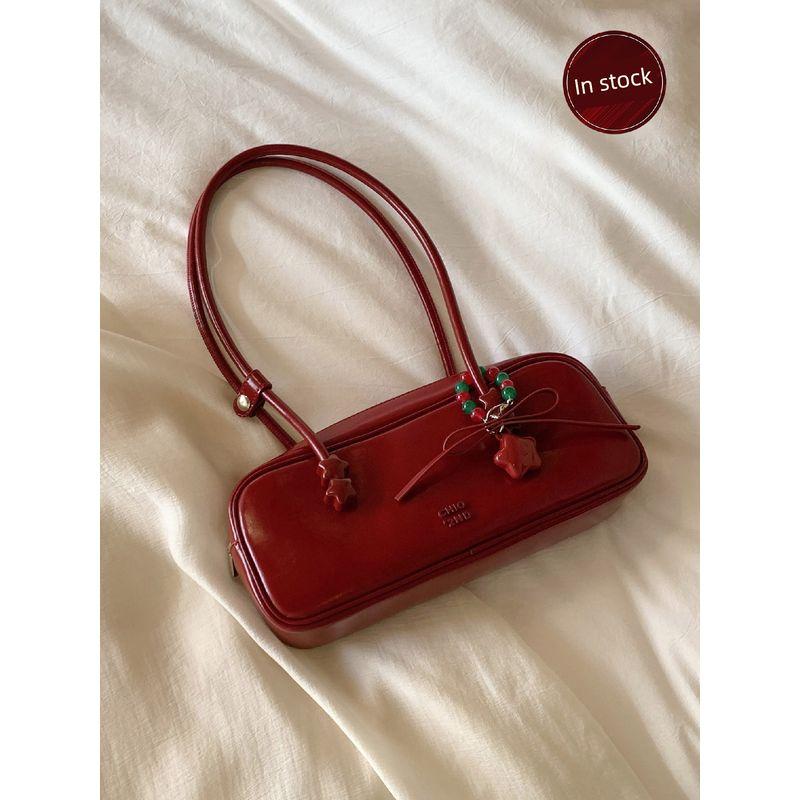 

Южный стиль Chio2nd Осень Легкая роскошь Меньшинство Французский багет Cherry Red(In stock)