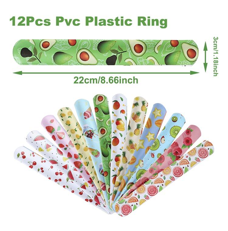 Hawaii Slap Bracelets Mermaid Dinosaur Animals Wristband Gifts Birthday Party Supplies Kids Favor Toys Baby Shower Party Supplie