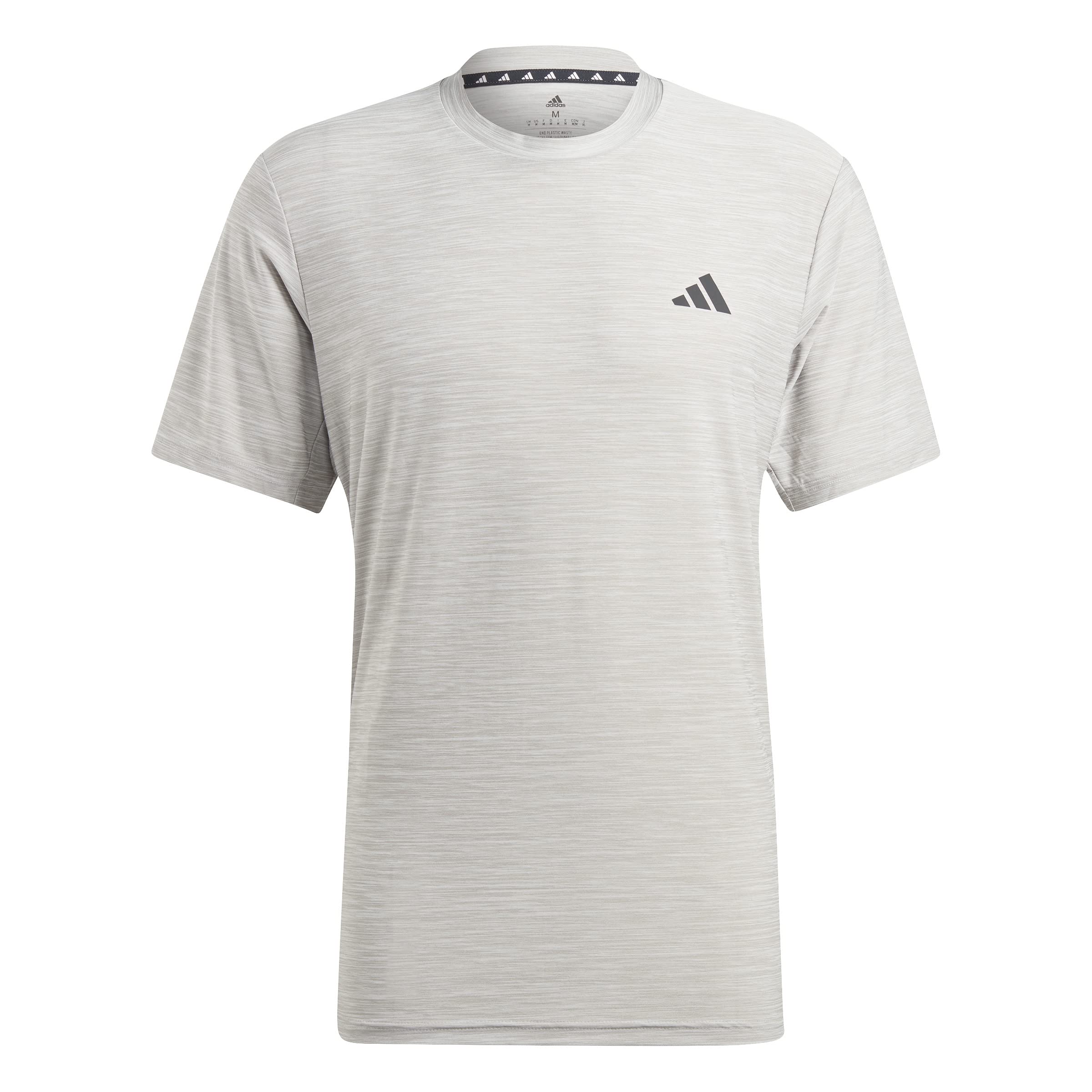 

Футболка мужская с коротким рукавом Train Essentials Stretch Training BXH44 Средний серый меланж однотонная [Adidas] Серая/Белая/Черная (IC7416)