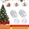 Clear Acrylic Christmas Hanging Decoration: Transparent, Round, Hollow Ball