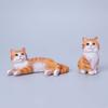 Simulation Cat Pet Model Cute Mini Cat Decoration Children Gift Cat Ornament  Kids Toy