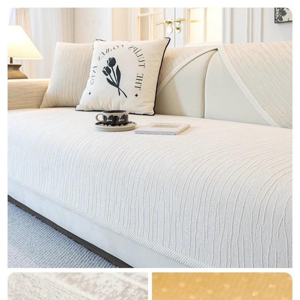 French Cream Wind Sofa Cushion Universal In All Seasons, New Non-slip Seat Cushion, Advanced Leather Sofa Cover Cover Cloth